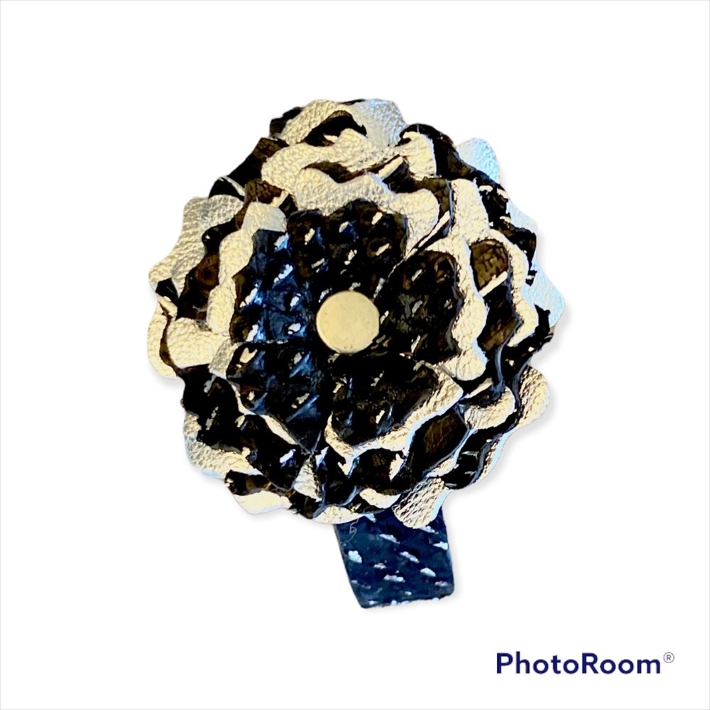 Nib Rustic Cuff ‘Rock & Roll’ Penelope Flower Cuff - image 6